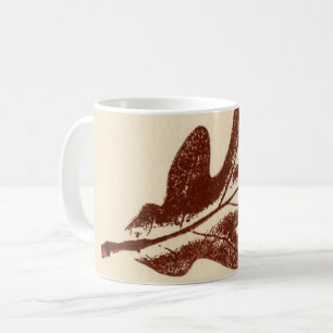 Mug Feuilles de nature Imprimer le ver blanc de chêne