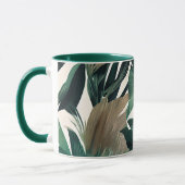 Mug Feuilles de palmier aux tons feutrés (Gauche)