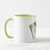 Mug Feuilles de palmier tropical Citrons blancs verts (Gauche)