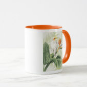 Mug Feuilles De Palmiers Avec Oiseau Blanc (Devant droit)
