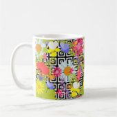 Mug Feuilles De Palmiers Et Fleurs (Gauche)