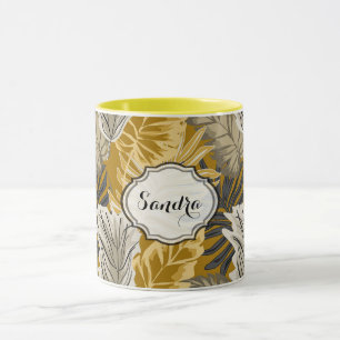 Mug Feuilles de palmiers, tropical, botanique, jungle,