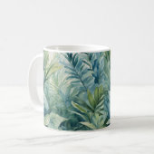 Mug Feuilles de palmiers tropicaux Plantes intérieurs (Devant gauche)