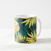 Mug Feuilles de palmiers : Vintage foncé (Devant droit)