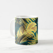 Mug Feuilles de palmiers : Vintage foncé (Devant gauche)