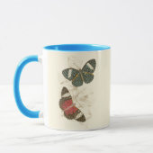 Mug Feuilles de Sepia avec papillons colorés (Gauche)