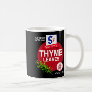 Mug Feuilles de thym Halloween Sce Costume Groupe Conc