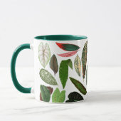 Mug Feuilles de verdure botaniques vintage (Gauche)
