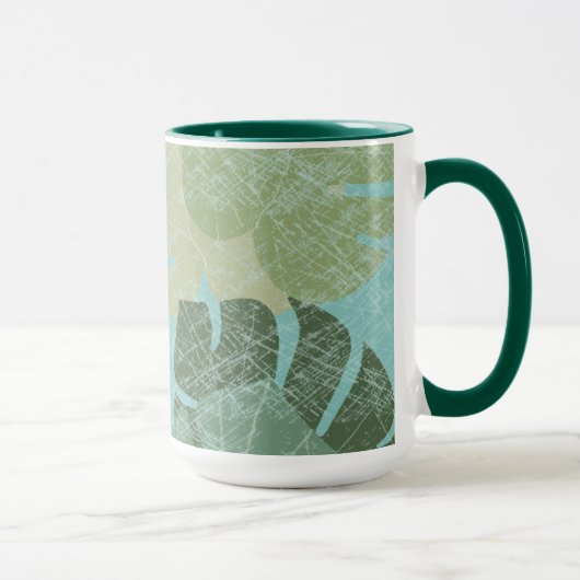 Mug Feuilles dénaturés tropicaux (Droite)