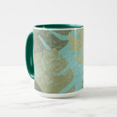 Mug Feuilles dénaturés tropicaux (Devant gauche)