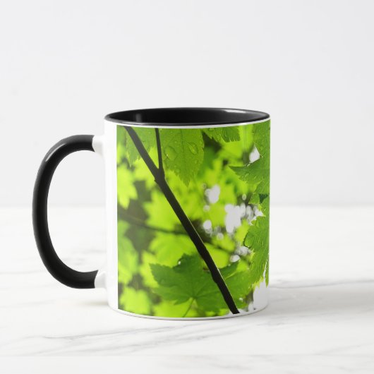 Mug Feuilles d'érable avec Raindrops (Gauche)
