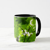 Mug Feuilles d'érable avec Raindrops (Devant droit)