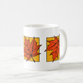 Mug Feuilles d'érable d'automne (Devant droit)