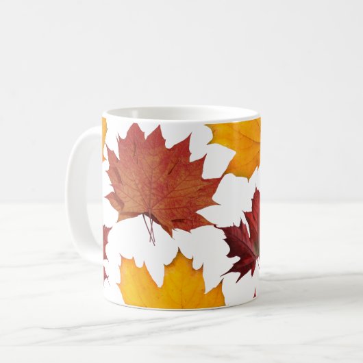Mug Feuilles d'érable de l'automne (Devant gauche)