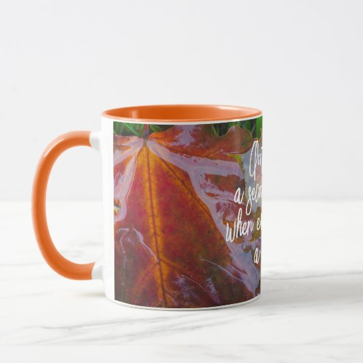 Mug Feuilles d'érable rouge (Gauche)
