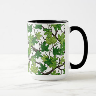 Mug Feuilles d'érable sur fond blanc