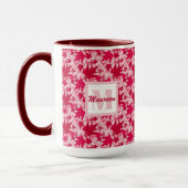Mug Feuilles d'érable sur un Arrière - plan rose (Gauche)