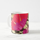 Mug Feuilles des fleurs de la jungle tropicale (Devant gauche)