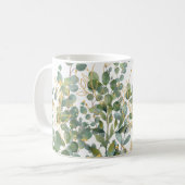 Mug Feuilles D'Eucalyptus Botanique Or Et Vert (Devant gauche)