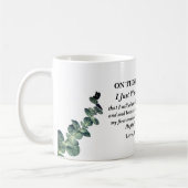 Mug Feuilles d'eucalyptus Joyeuse première fête des p (Gauche)