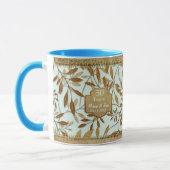 Mug Feuilles d'or 50e anniversaire Mariage (Gauche)