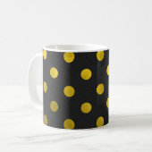 Mug Feuilles d'or Faux métalliques Foil Gros point Pol (Devant gauche)