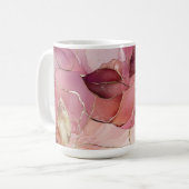 Mug Feuilles d'or rose (Devant gauche)