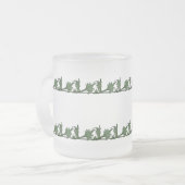 Mug - Feuilles en fer à angle vert (Devant gauche)