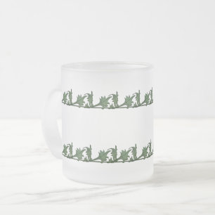 Mug - Feuilles en fer à angle vert