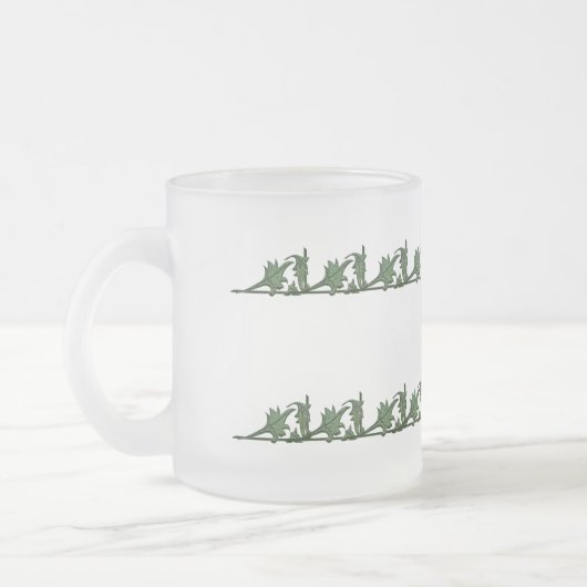 Mug - Feuilles en fer à angle vert (Gauche)