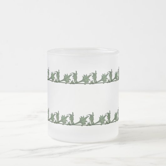 Mug - Feuilles en fer à angle vert (Centre)