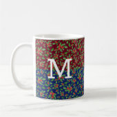 Mug Feuilles et baies de Noël rouges et verts (Gauche)