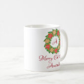 Mug Feuilles et biscuits étoile noël (Devant droit)