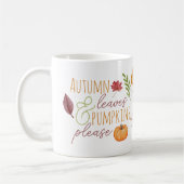 Mug "Feuilles et Citrouilles d'automne, s'il vous plaî (Gauche)