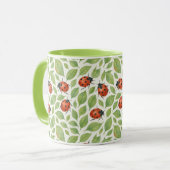 Mug Feuilles et coccinelles  (Devant gauche)
