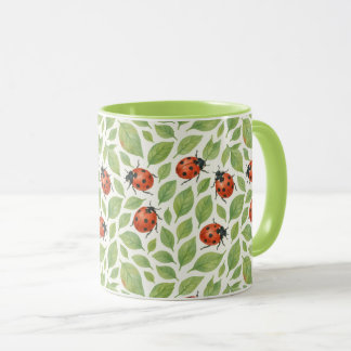 Mug Feuilles et coccinelles