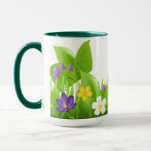 Mug Feuilles et fleurs (Gauche)