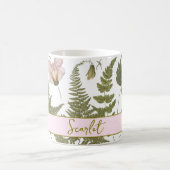 Mug Feuilles et fleurs luxuriants modernes (Centre)