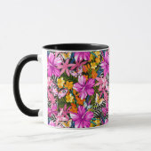 Mug feuilles et fleurs tropicaux (Gauche)