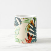 Mug Feuilles et fleurs tropicaux : Motif dynamique (Centre)