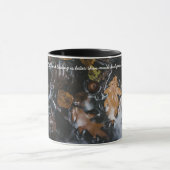 Mug Feuilles et glands d'automne dans des eaux mystéri (Centre)