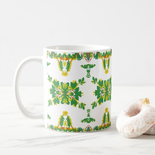 Mug Feuilles et Nuages (Avec donut)
