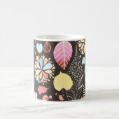 Mug Feuilles et oiseaux d'automne. (Centre)