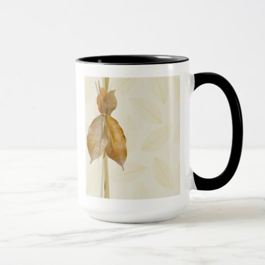 Mug Feuilles et paille (Droite)