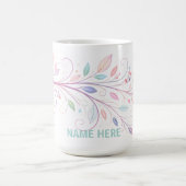 Mug Feuilles Florales Délicates (Centre)