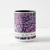 Mug feuilles impressionnistes Abstraits (Centre)