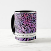 Mug feuilles impressionnistes Abstraits (Devant gauche)