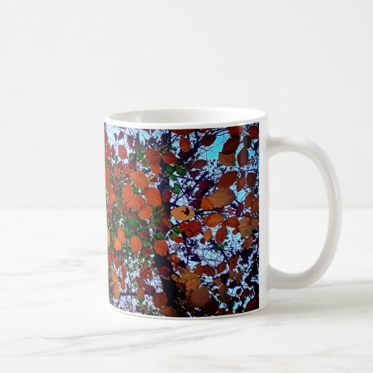 Mug Feuilles jaunes, verts et bruns (Droite)