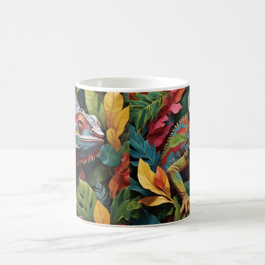 Mug Feuilles Lizard et couleur (Centre)