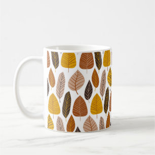 Mug Feuilles naturels : Motif neutre sans joint.